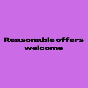 Reasonable offers welcome